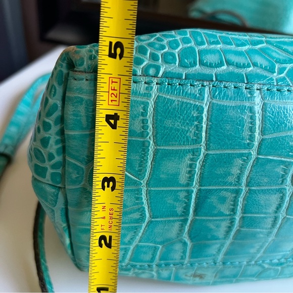 Patricia Nash Laureana Leather Kiss-lock Hand/Crossbody Bag With Chain P823311 - Picture 9 of 16